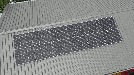 Soler panels on rooftop