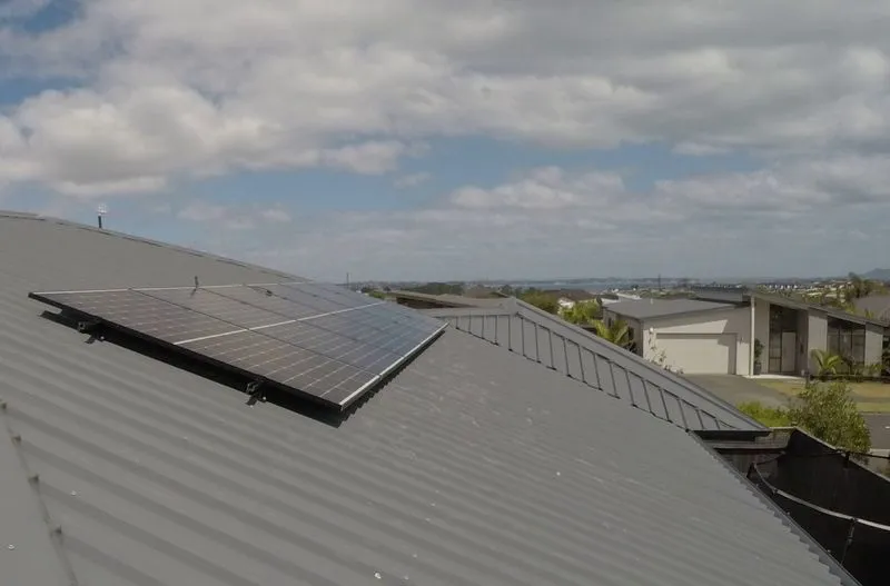 Solar plate installed 