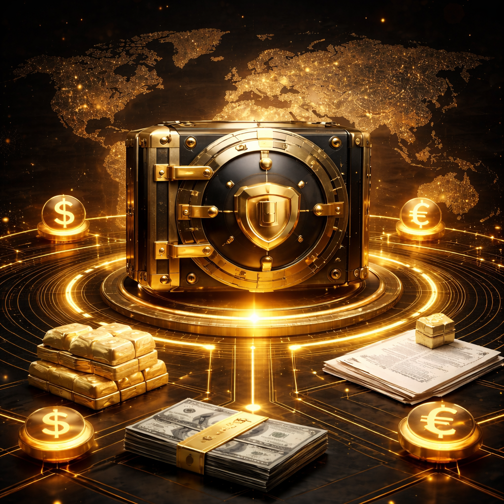 Abstract black and white design featuring radiating lines converging towards a central circular shape, creating a sense of depth and movement.