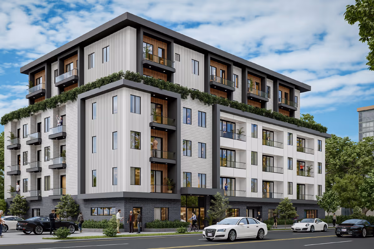 CGI Image of a block of flats