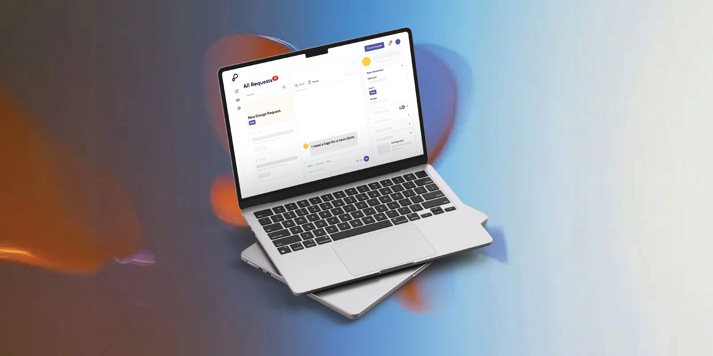 Pingd Design Subscription Platform Shown On A Macbook