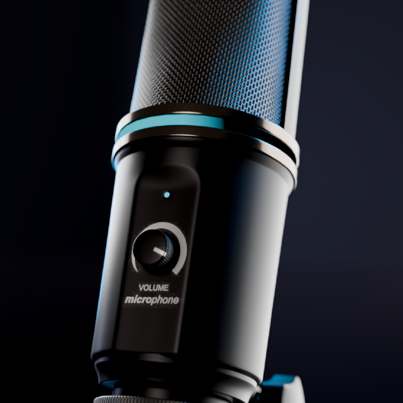 Microphone CGI Render by Pingd Ltd