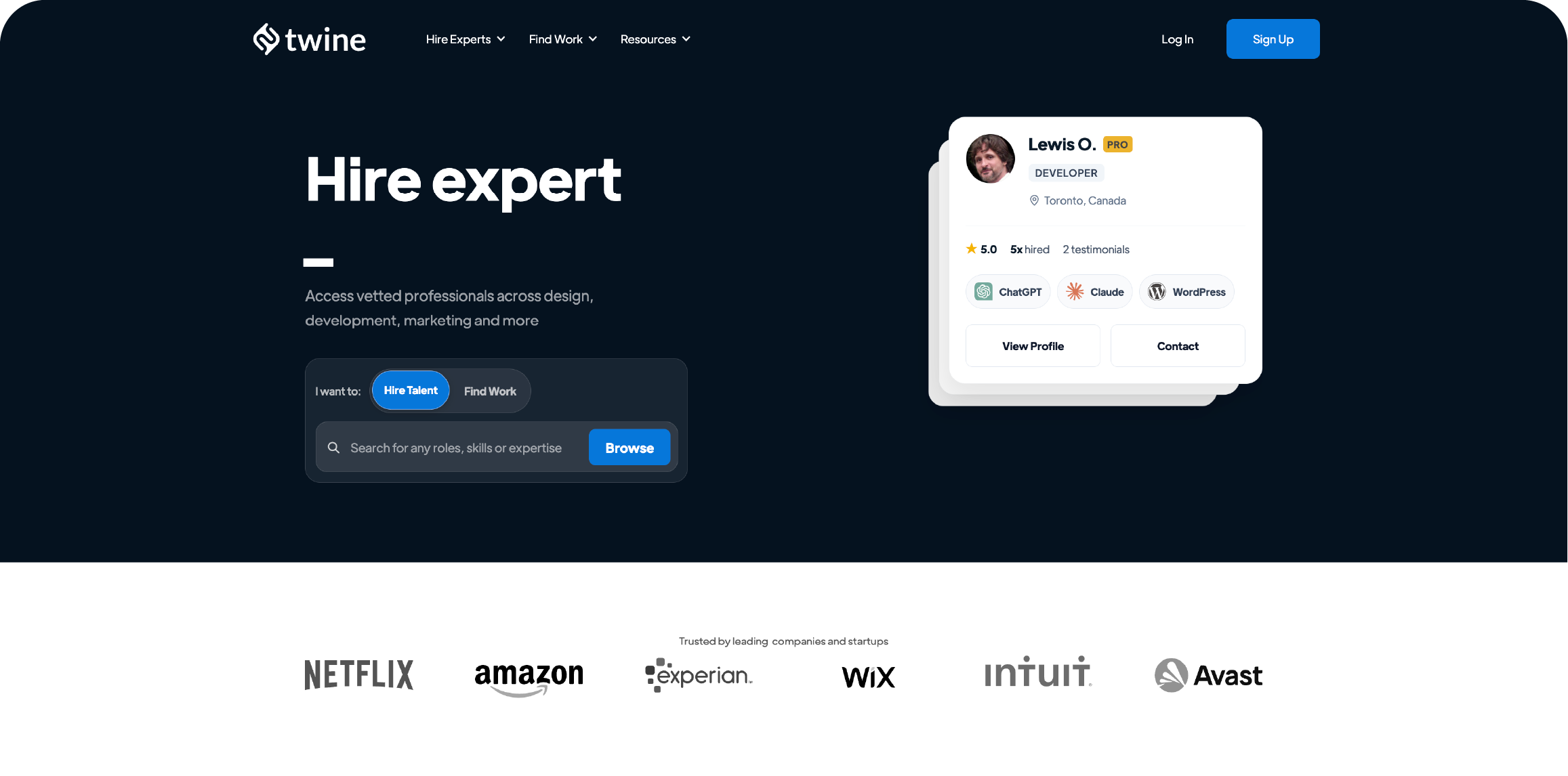 Twine Landing Page