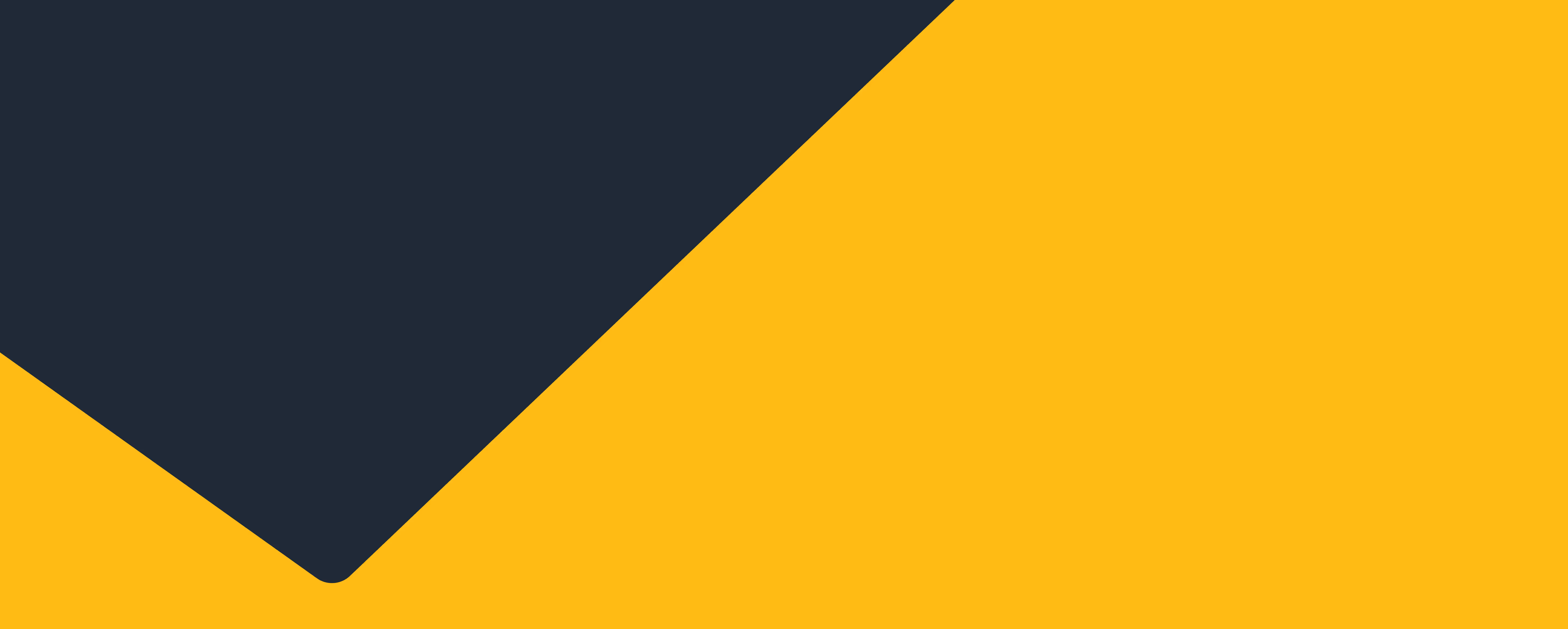 Abstract background with dark gray angular shape over a vibrant yellow base.