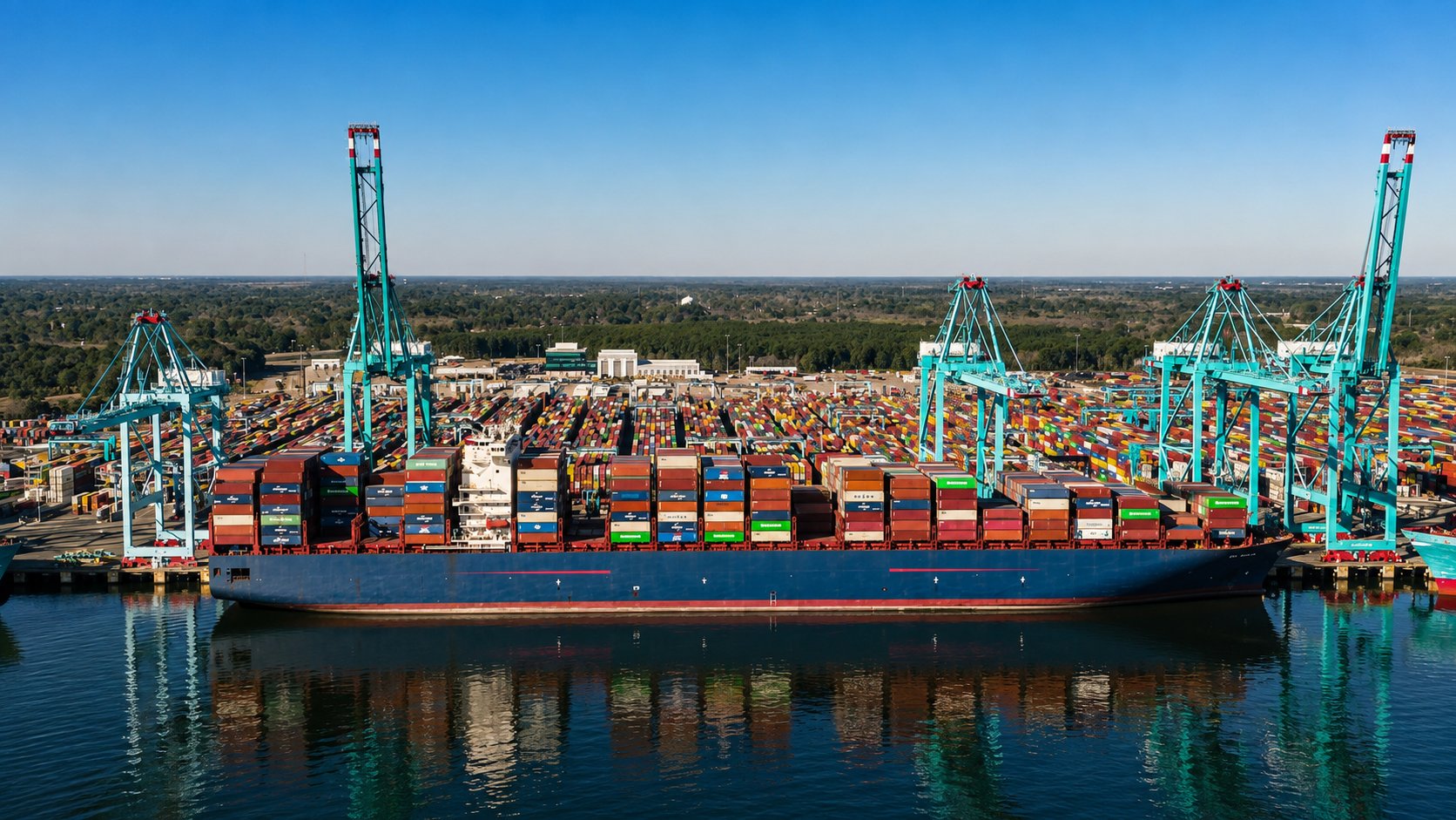 Norfolk harbor, Virginia Mid-Atlantic port and transatlantic receiving