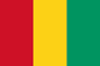 Flag of Guinea with vertical stripes of red, yellow, and green.