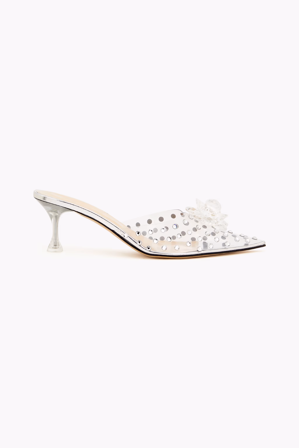 MACH & MACH “Little” Crystal-Embellished PVC Mules (65mm)