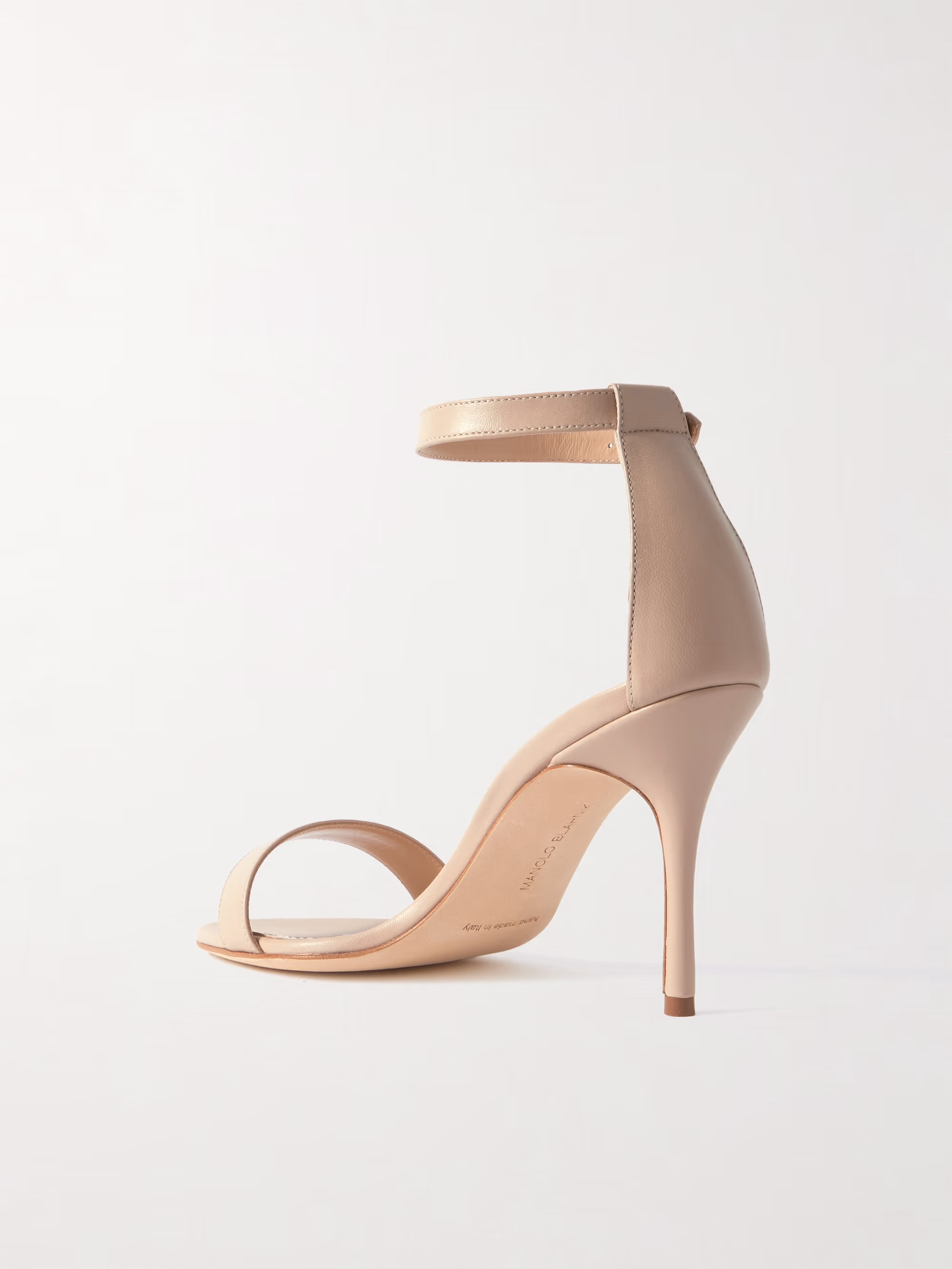 Manolo Blahnik Chaos 90 Leather Sandals