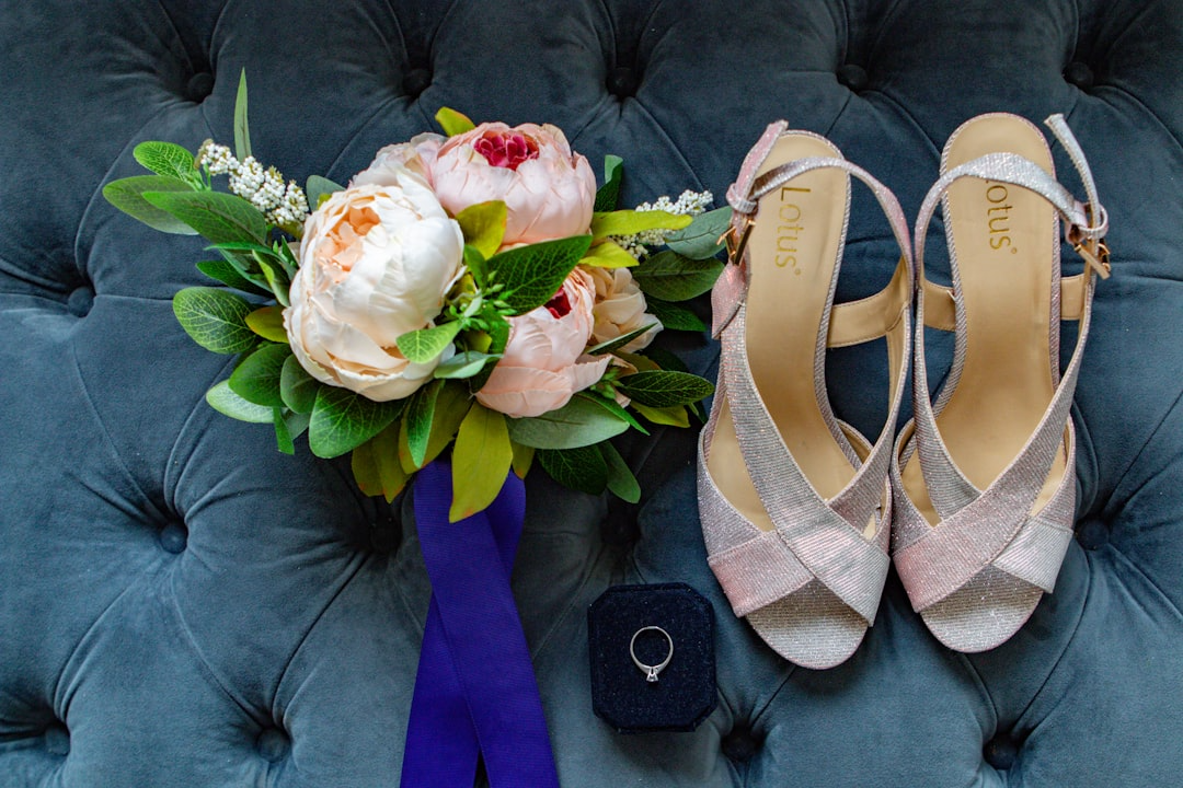 Selection of floral heels for women