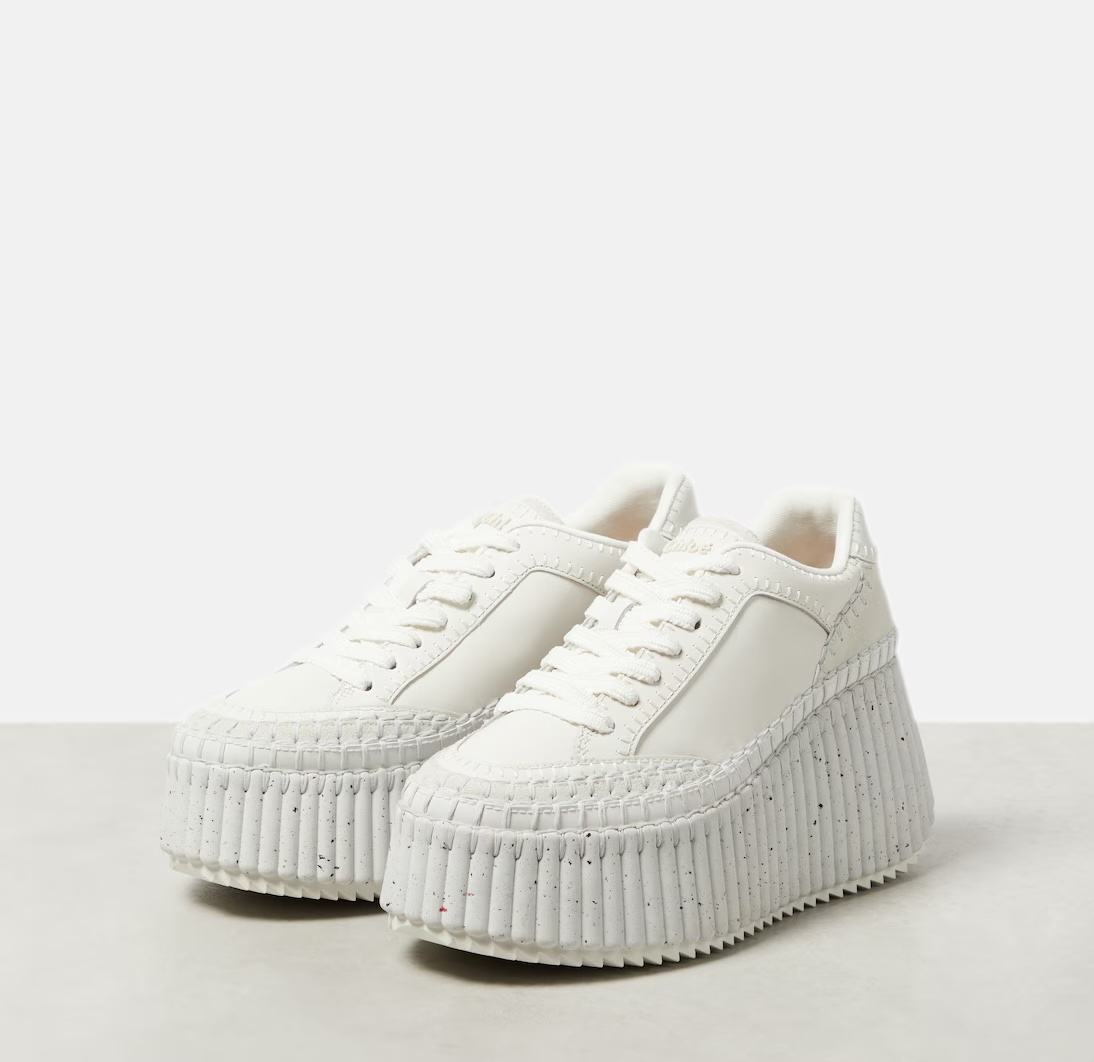 Chloé Nama Mesh Sneakers (White)