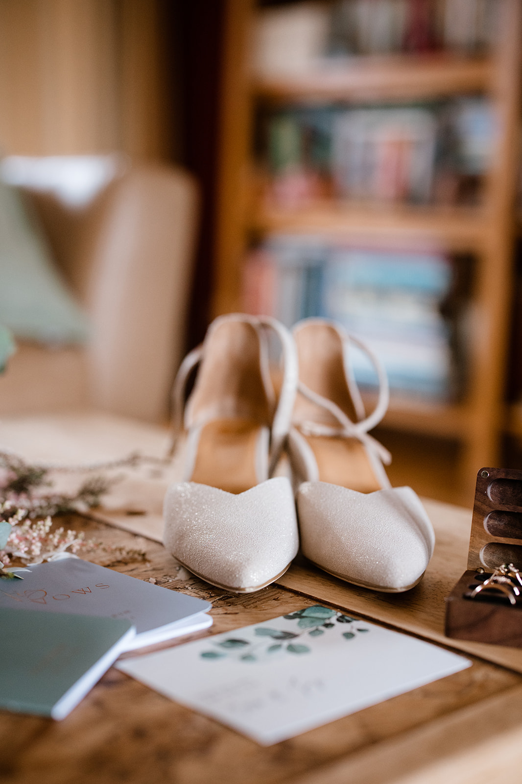 low heeled silver wedding heel