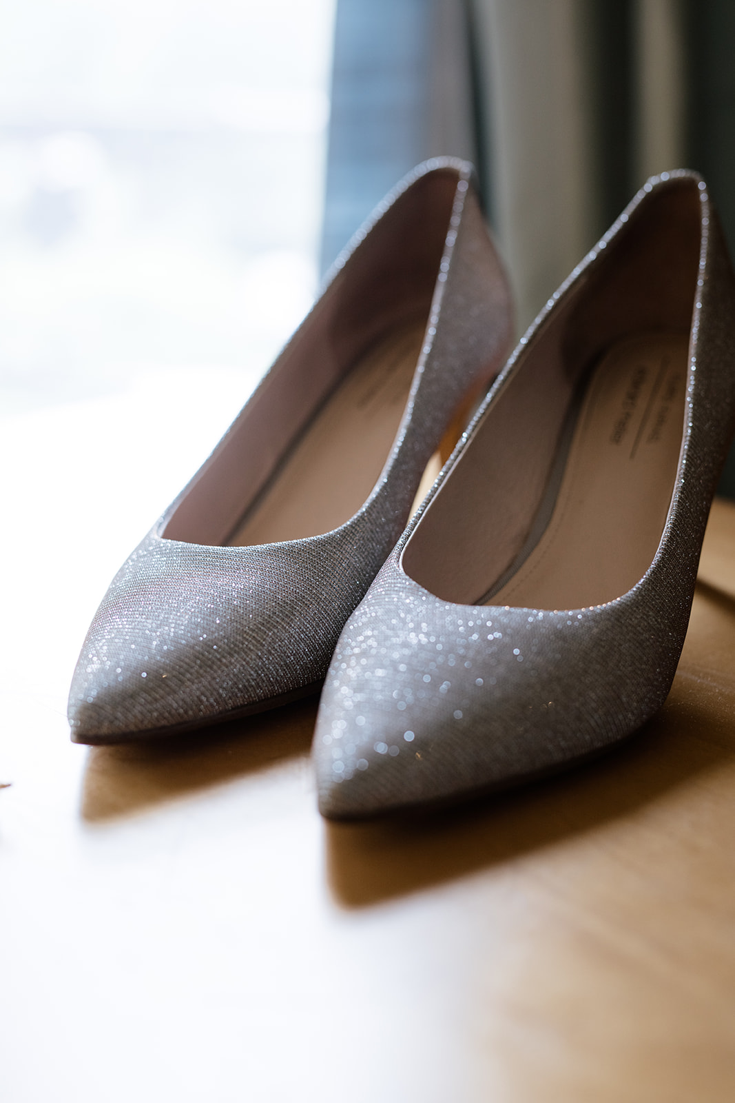crystal wedding pumps