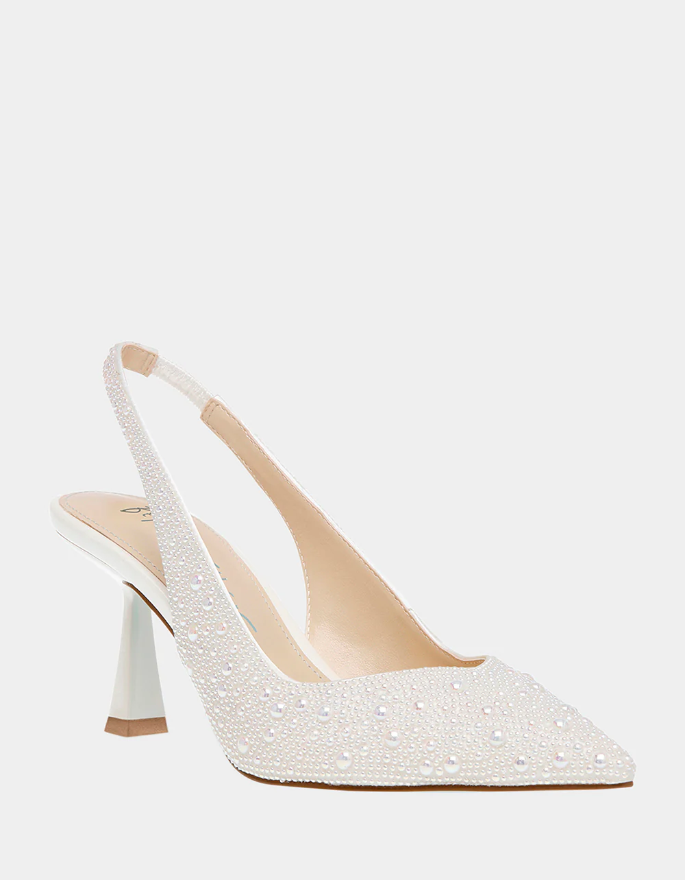 Betsey Johnson Clark Ivory Pearl Slingback Pumps