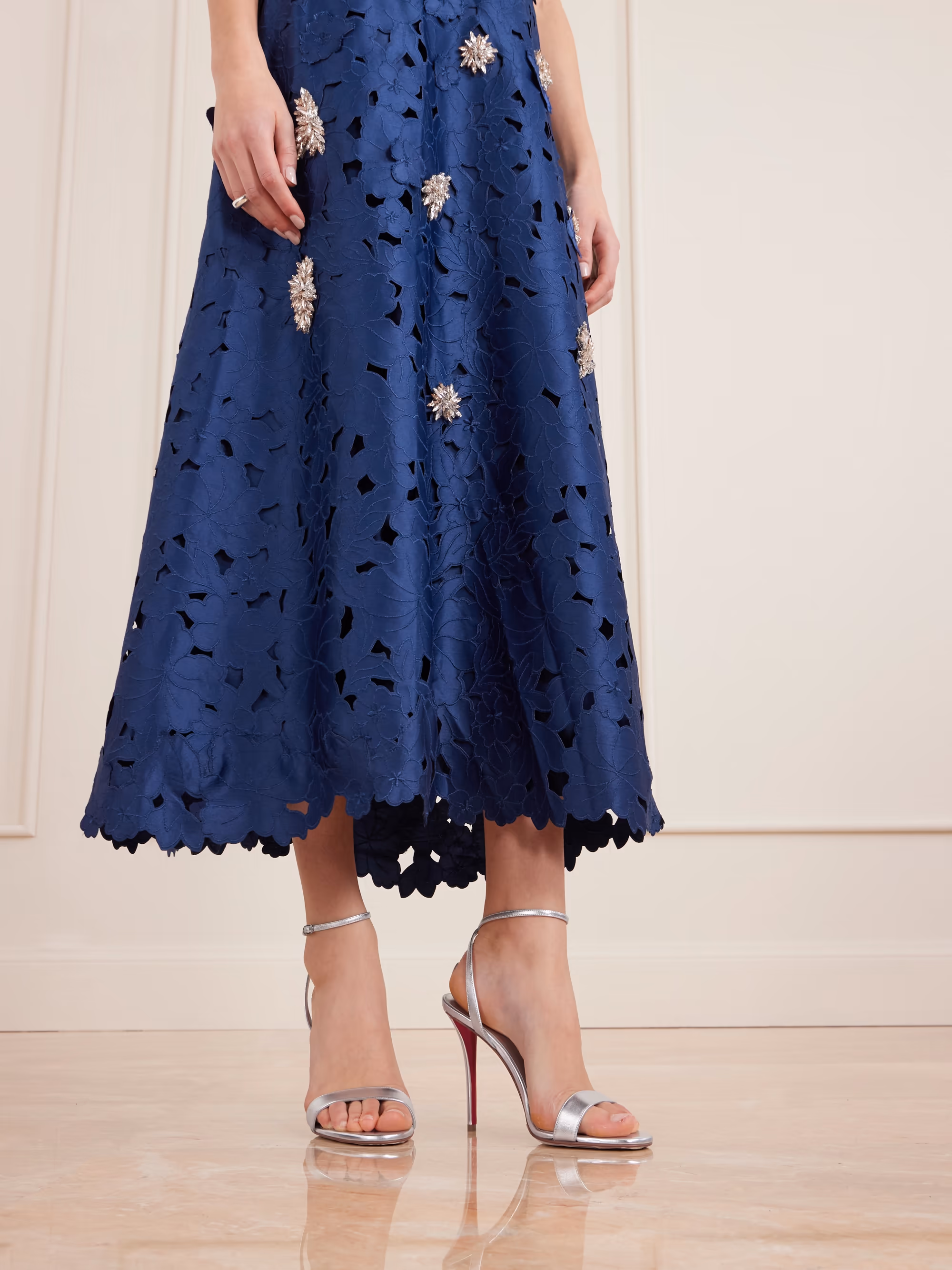 Christian Louboutin Miss Z 100 metallic leather sandals