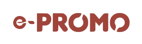 Corporate logo with the text E-PROMO in bold uppercase letters.