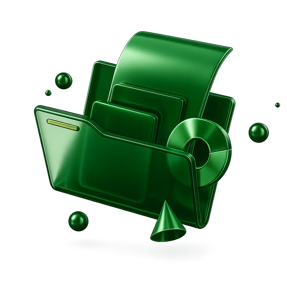 metallic icon for catalog management