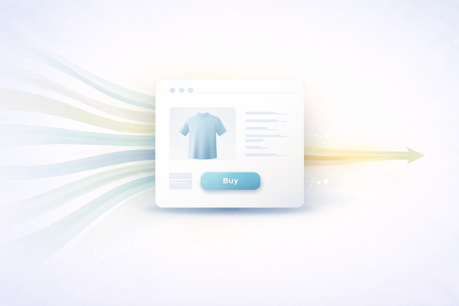 A representation of the ecommerce funnel and conversion rate