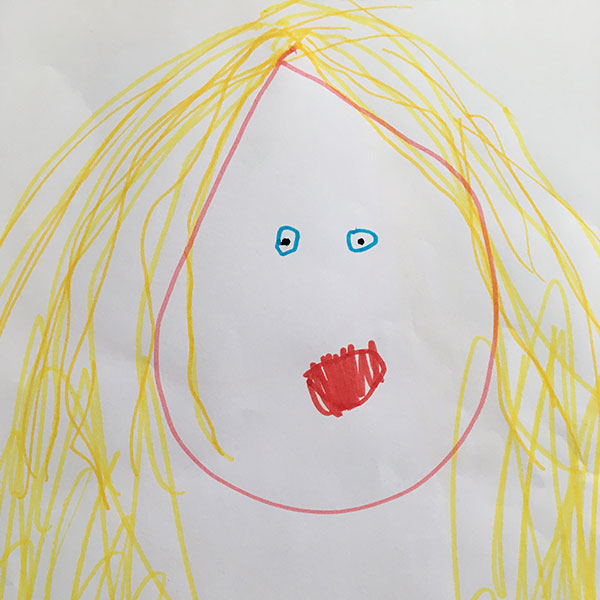 Målat porträtt av Filippa