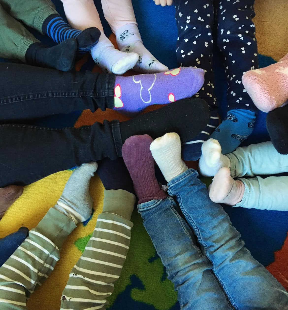 Rocka sockorna på Blommans förskola