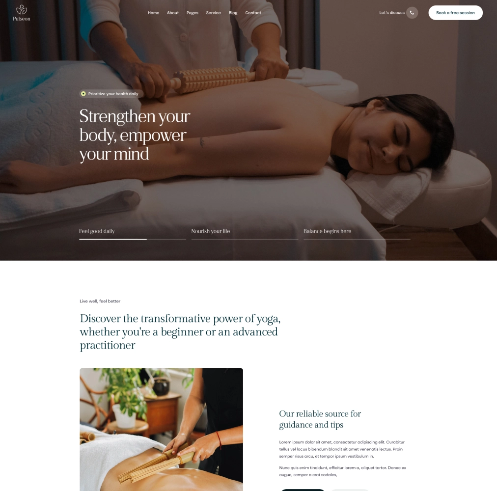 pulson landing home one image