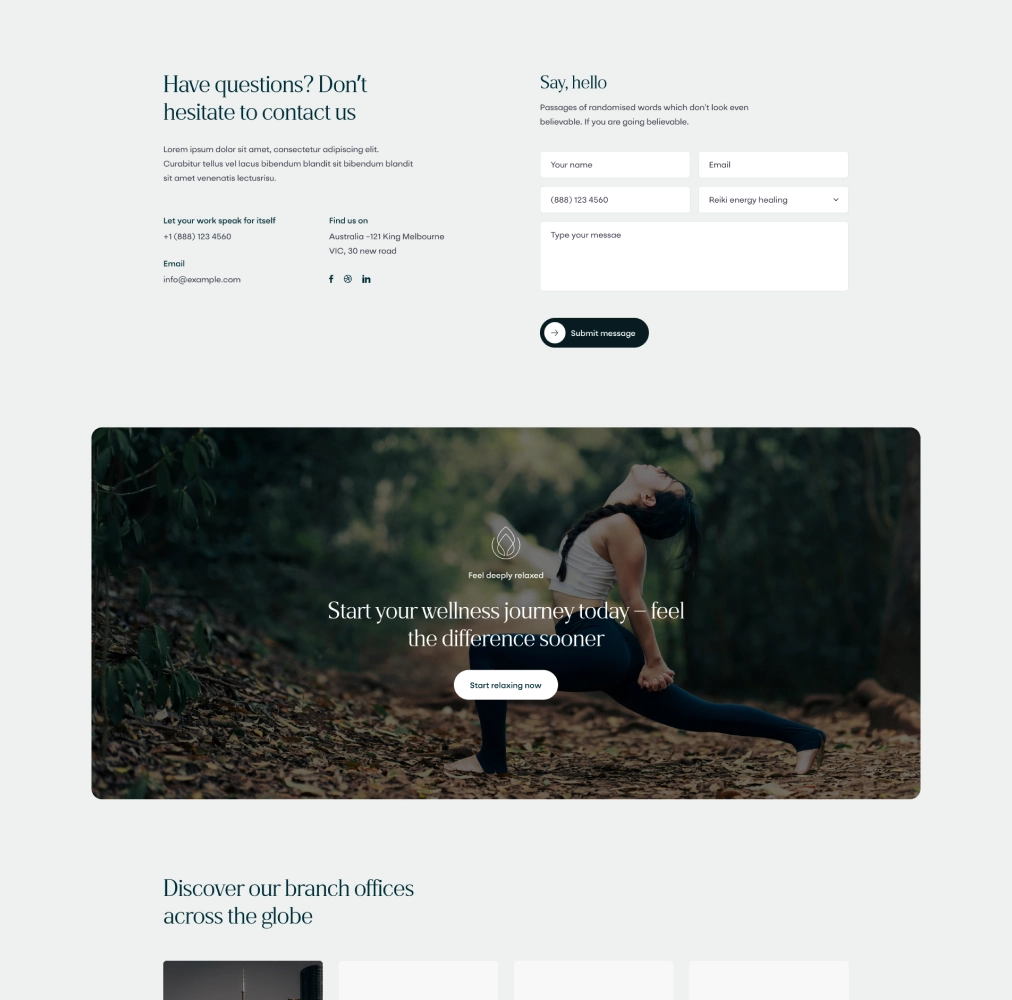 pulseon landing contact image