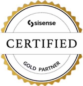 Sisense gold certifed logo