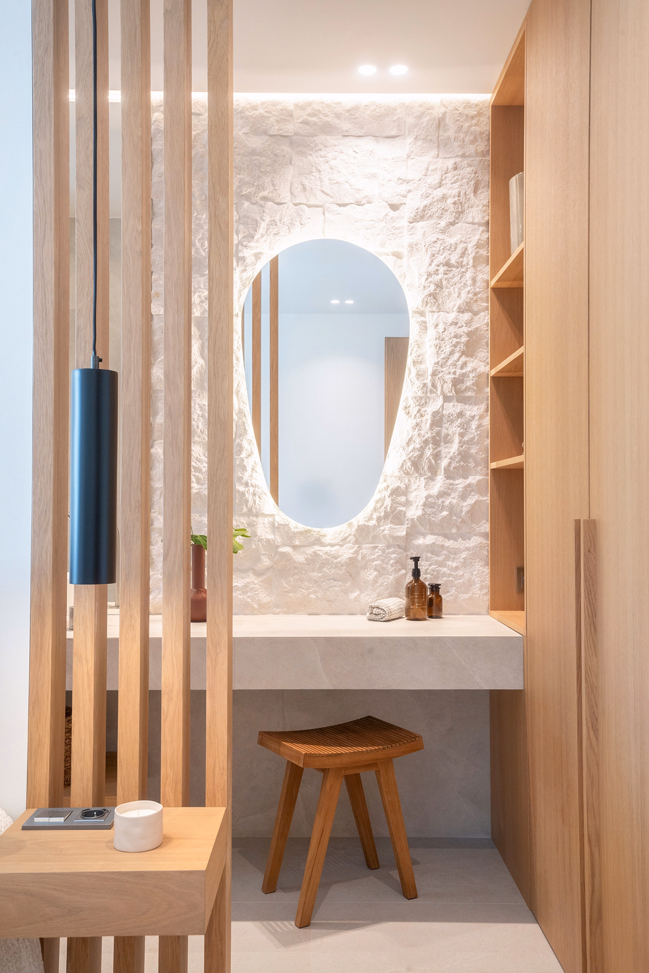 Master bedroom with balcony at CASA ILIA townhouse in Aloha, Spain