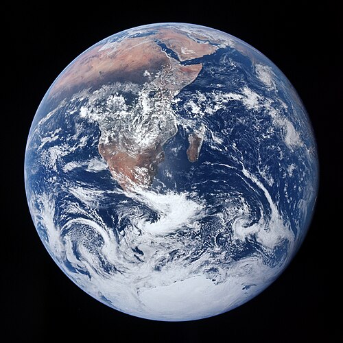 The classic blue marble photo of planet earth, symbolizing a selection of sober living programs across the globe.