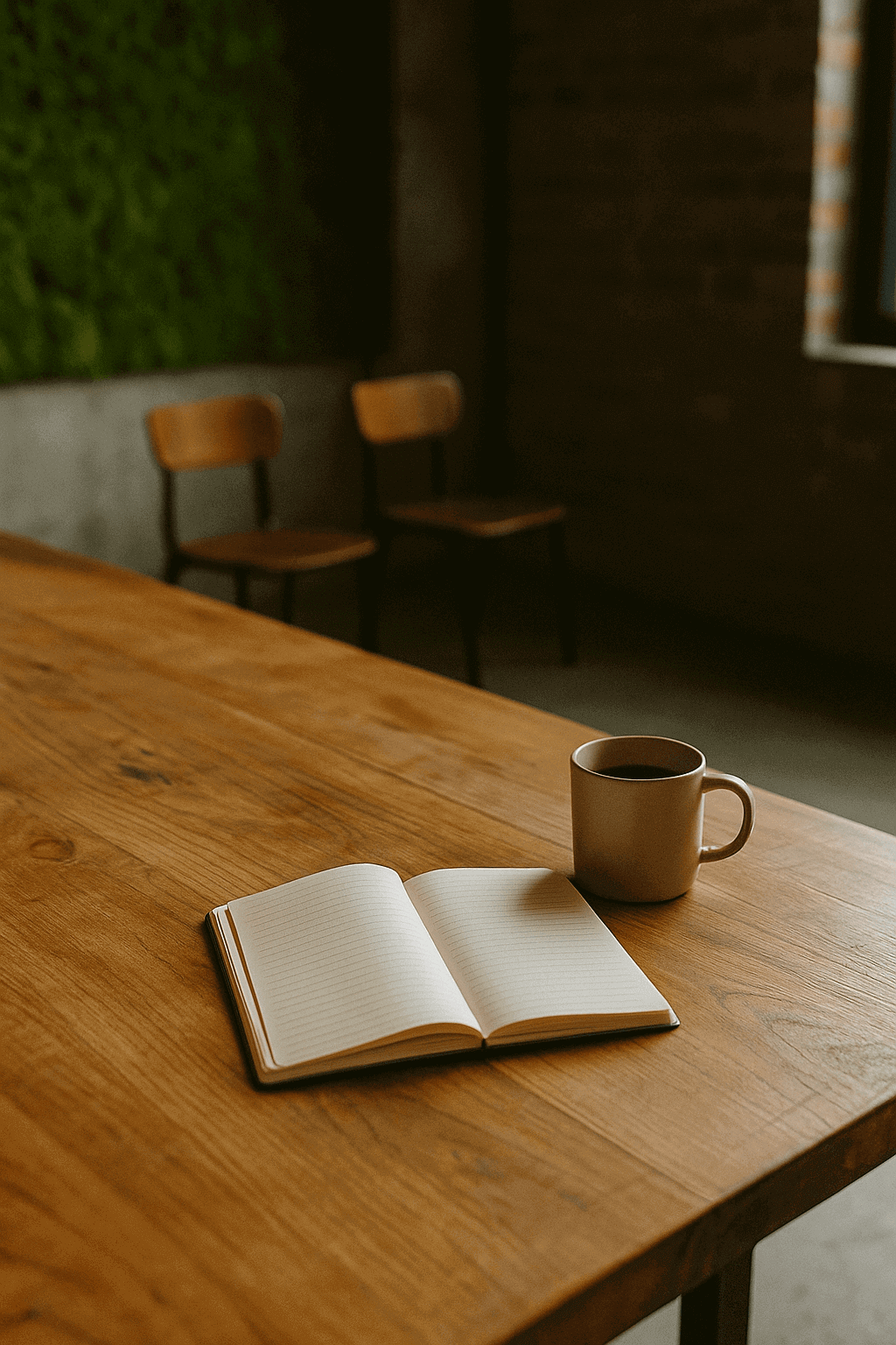 Schreibtisch im natürlichen Raum, Co-Working bei Kernfokus