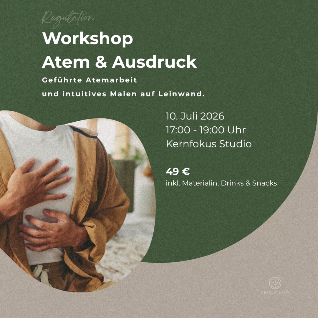 Workshop mit Atemarbeit und intuitivem Malen im Kernfokus Studio in Hürth bei Köln