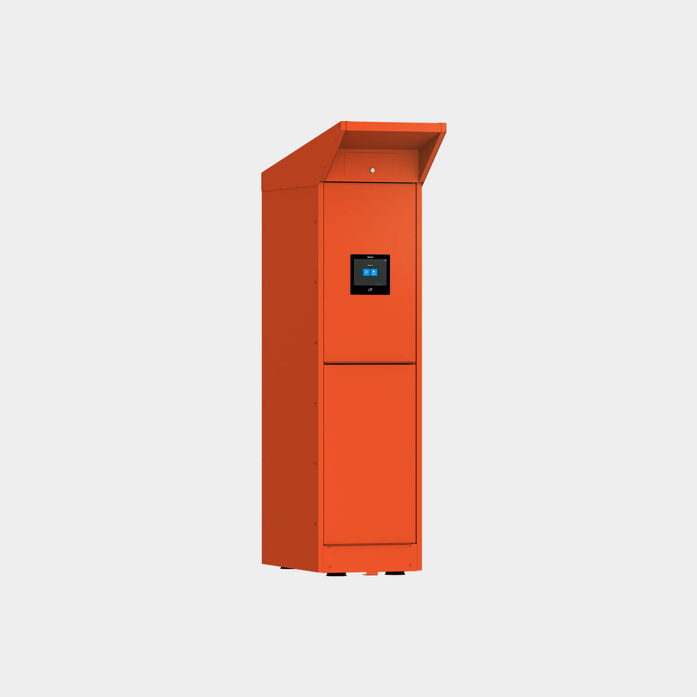 Outdoor locker in RAL 2004 color