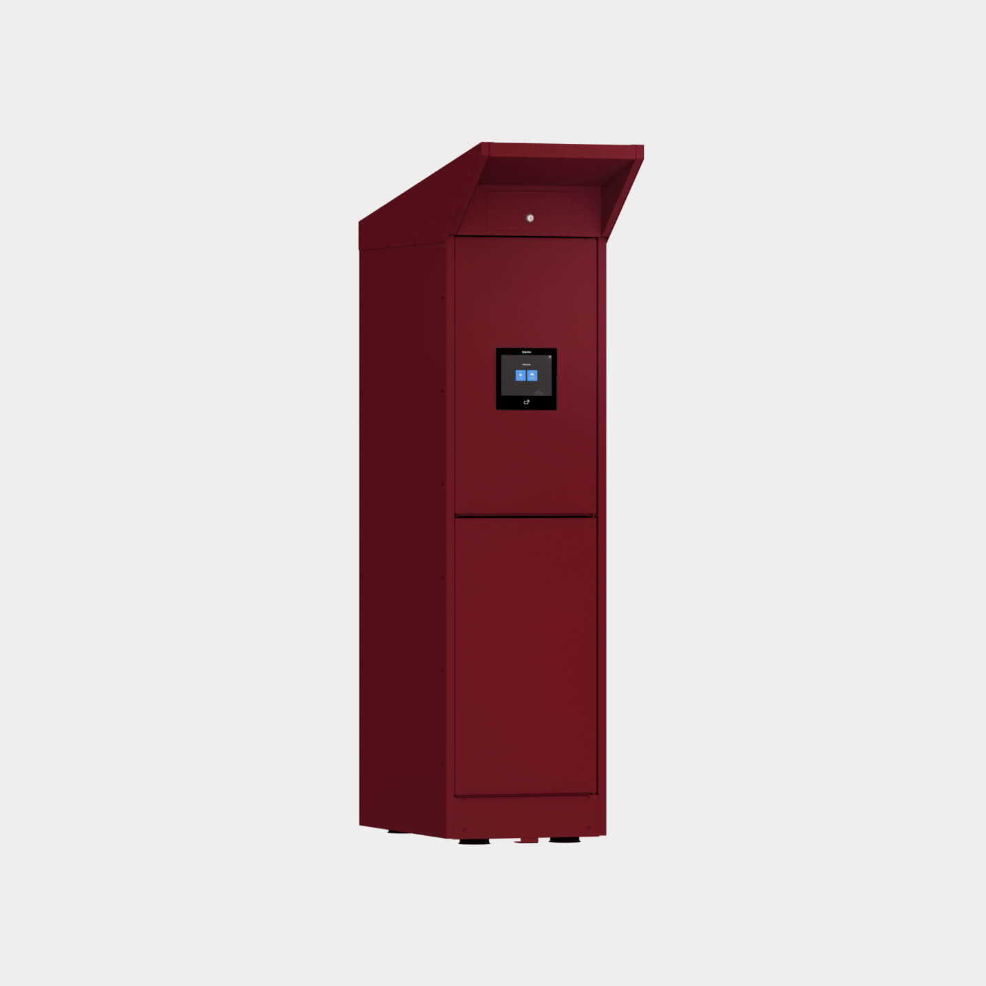Outdoor locker in RAL 3005 color
