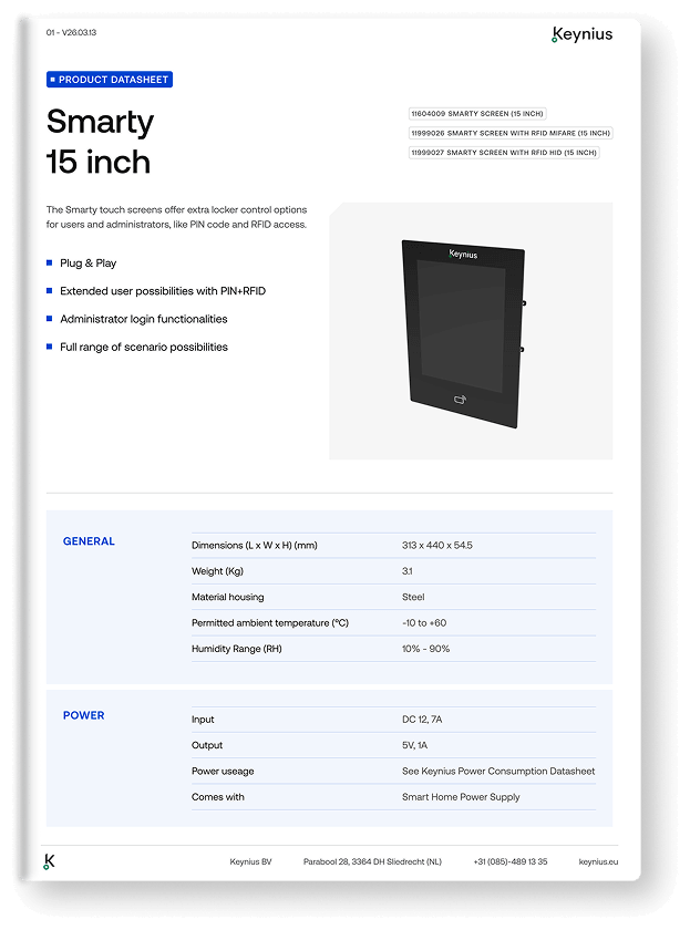 Smarty 15 Inch datasheet pdf