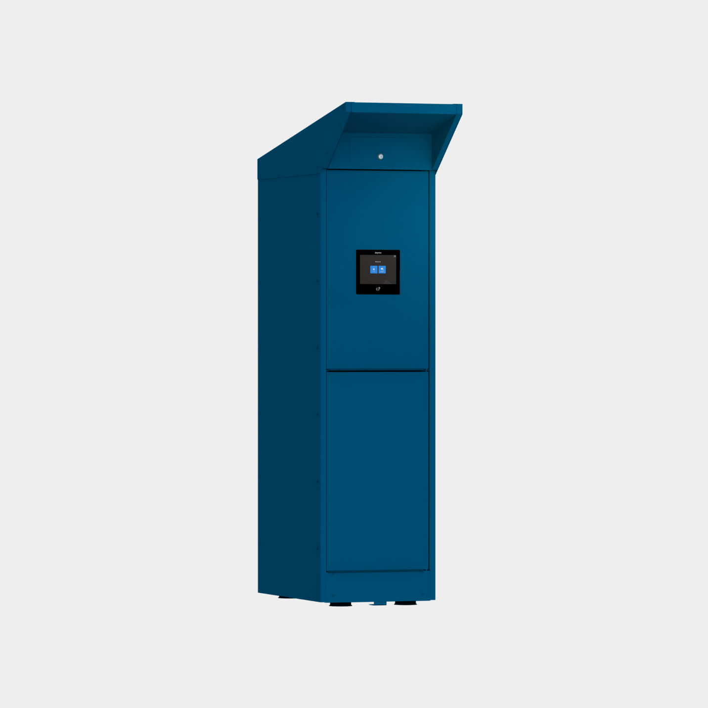 Outdoor locker in RAL 5010 color