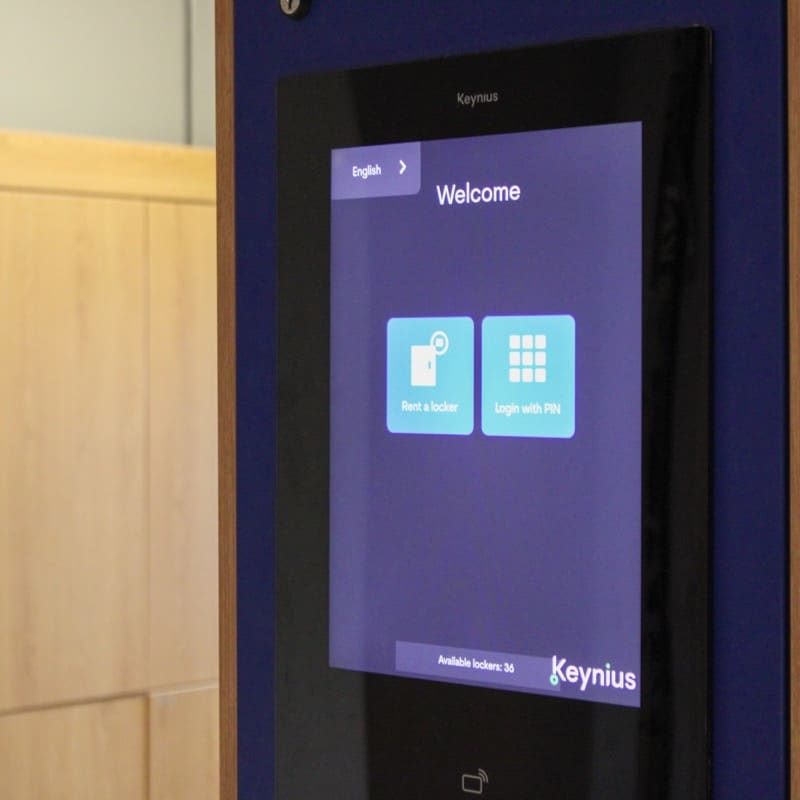 Terminal Keynius pour la consigne à bagages en libre-service chez ClinkNOORD