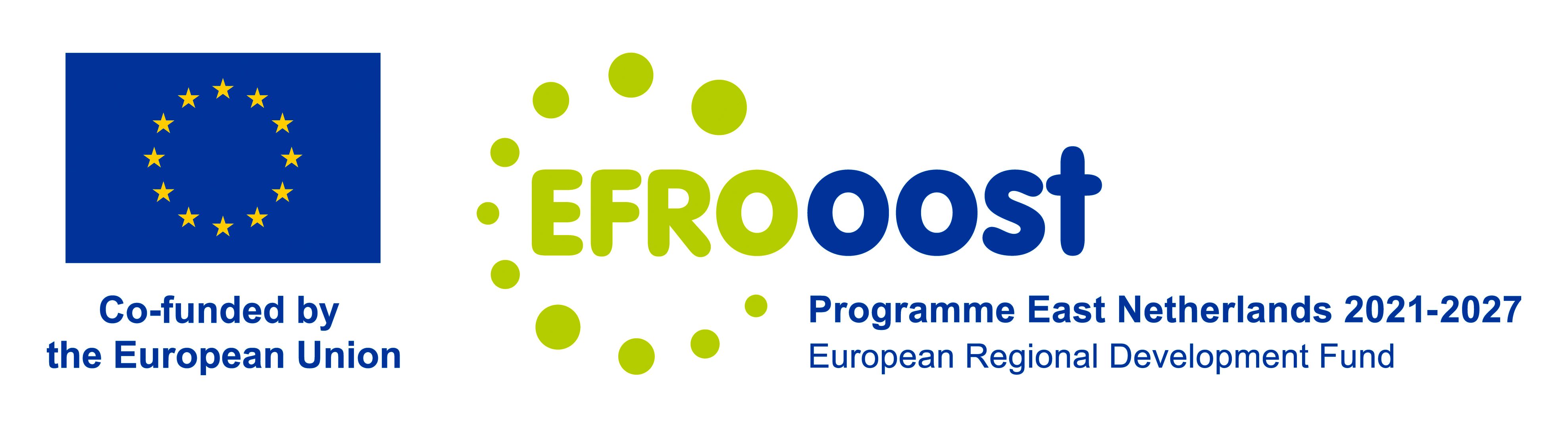 European Union and EFRO Oost logos with the statement Co-funded by the European Union