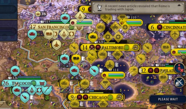 r/civ - Actually meeting resistance in a super late game battle? INCREDIBLE. NEVER-BEFORE-SEEN
