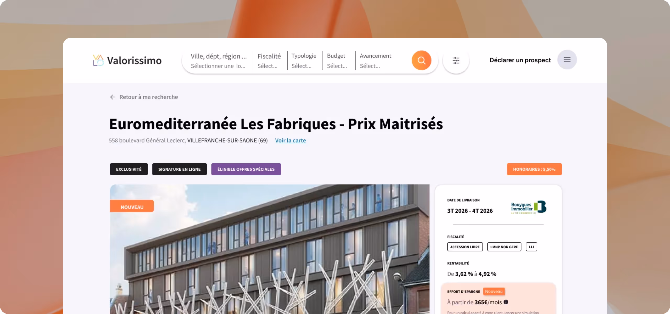 programme valorissimo