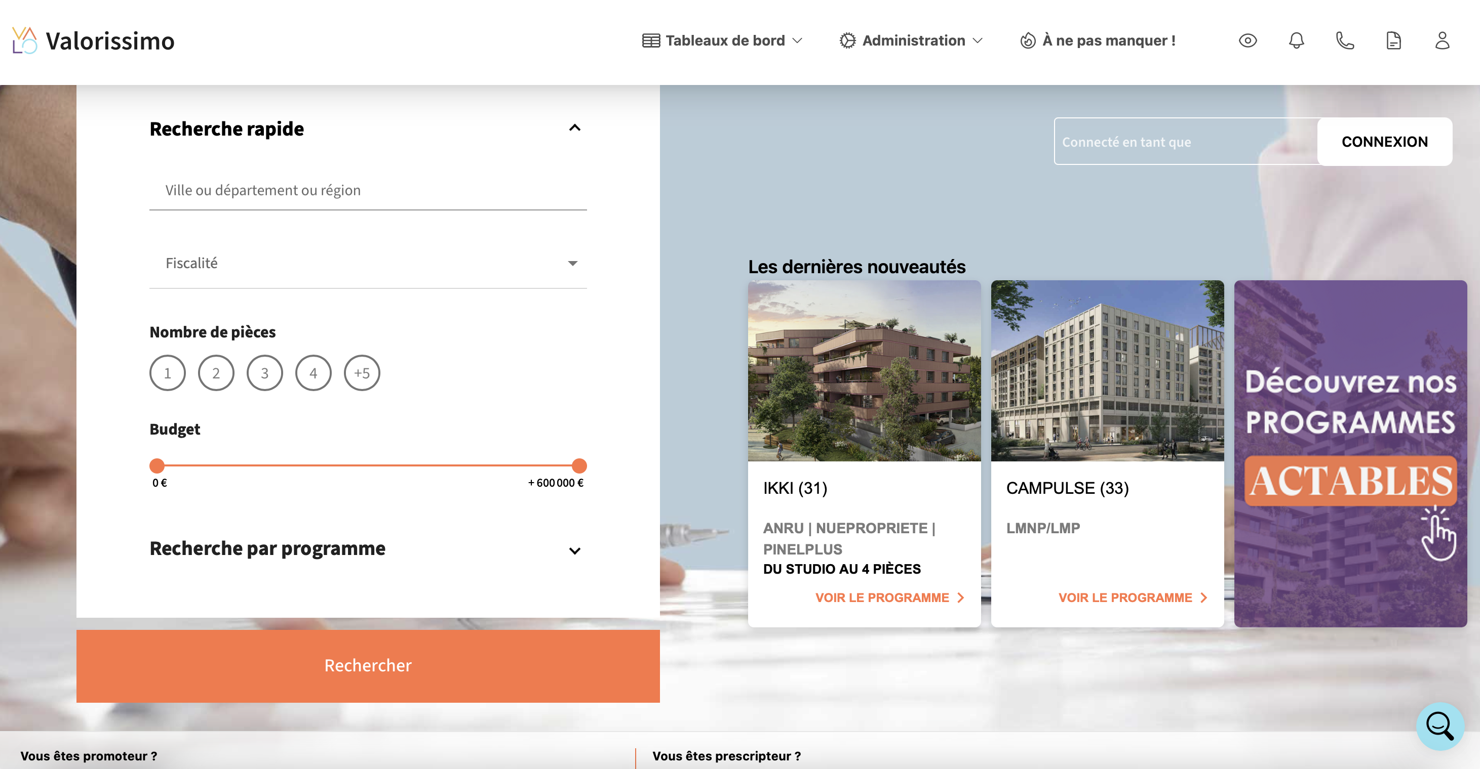 moteur de recherche immobilier cgp