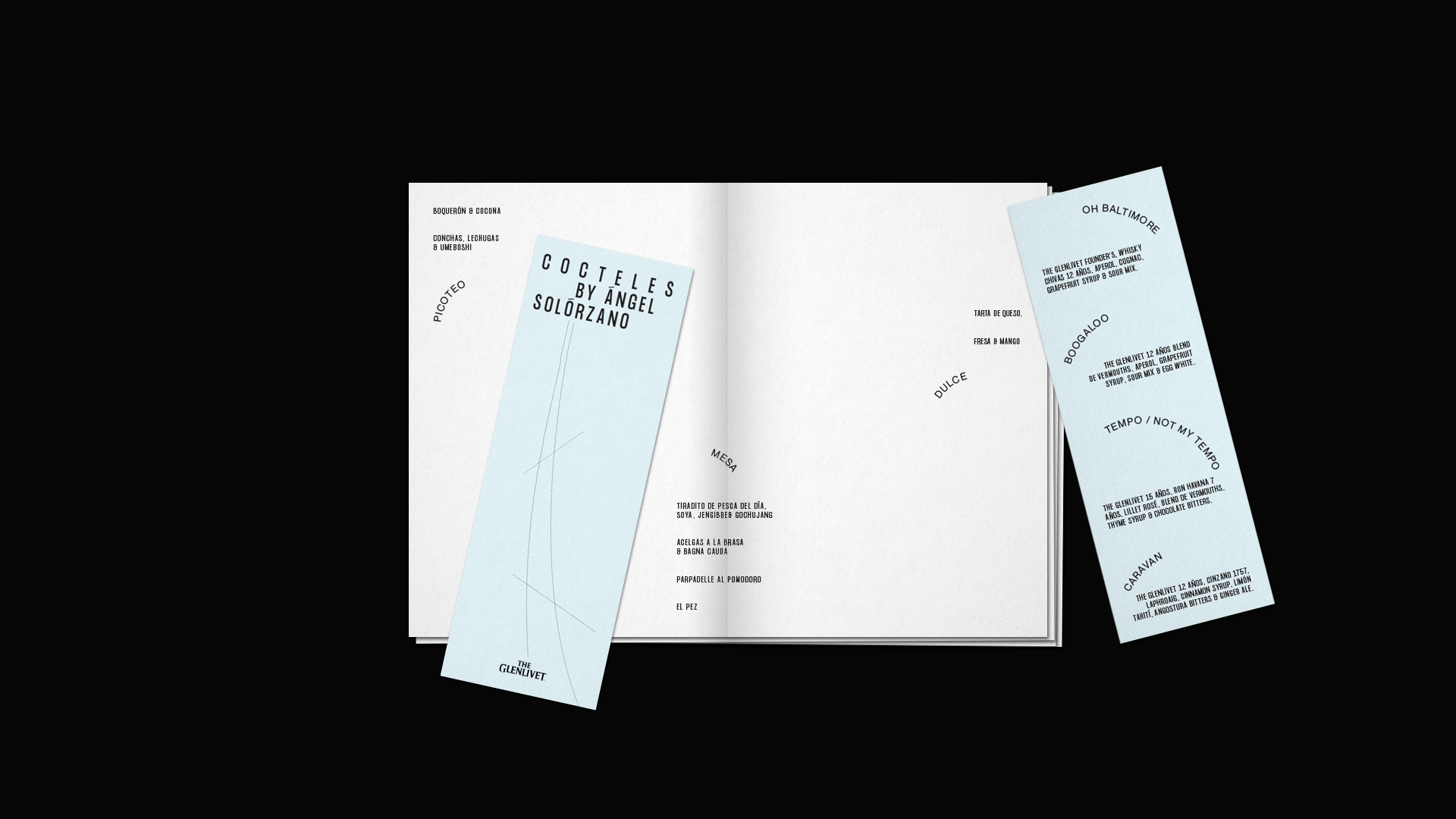 The Glenlivet menu