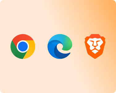 Image of browsers you can choose from