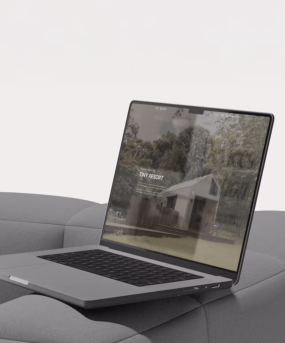 리조트 홈페이지 제작 사례