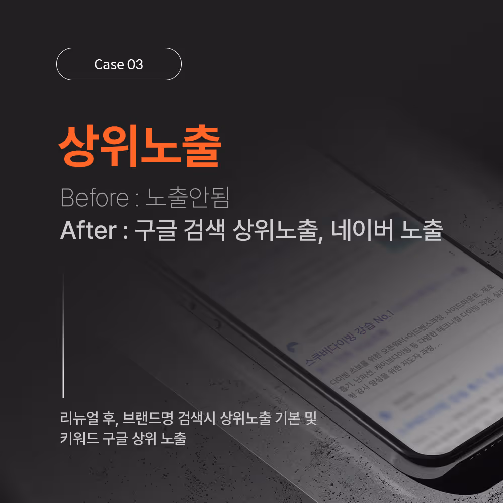 홈페이지제작업체 성과3