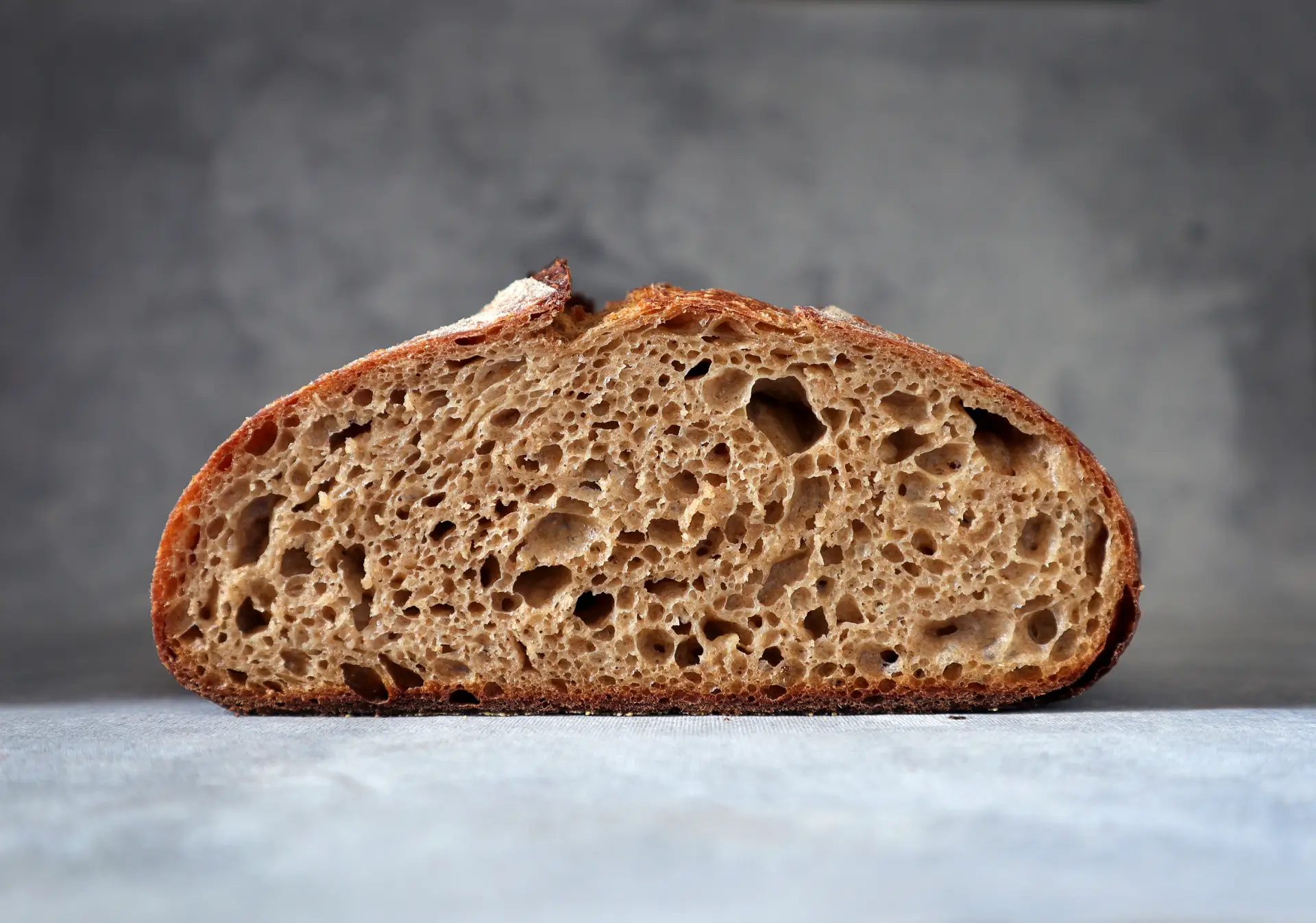 Perfil de pan cortado