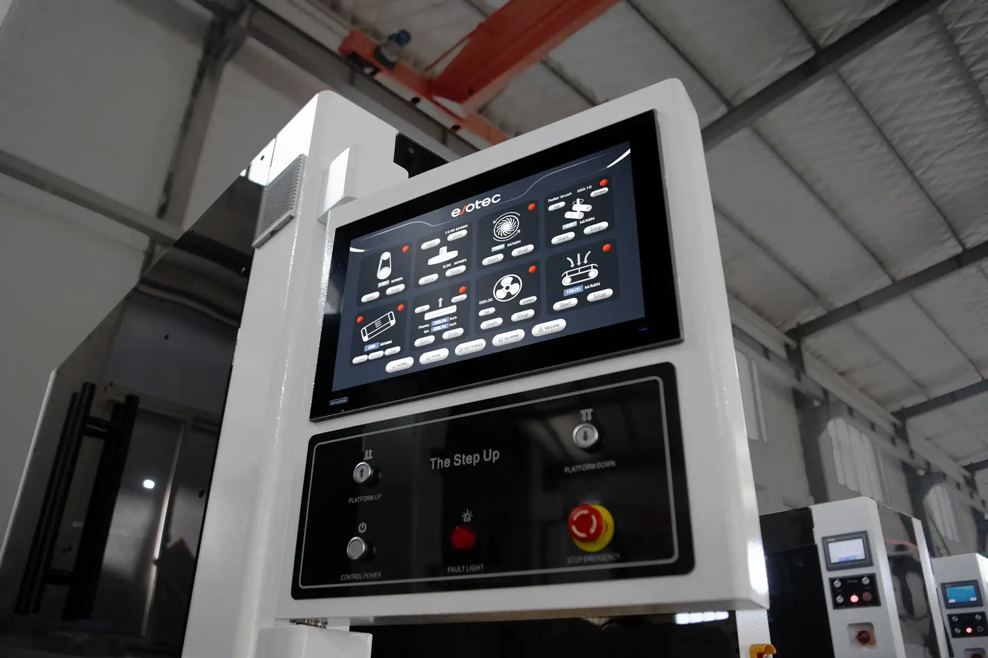 Controle rotativo de tela sensível ao toque de 21 polegadas e 190°