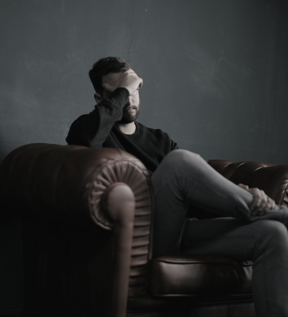Person seeking treatment for depression and anxiety