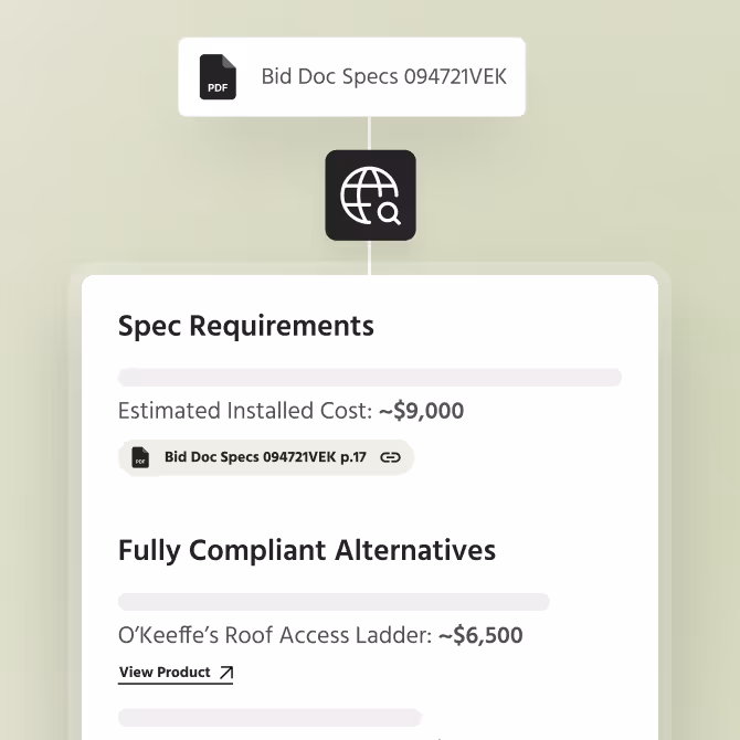 Nonlinear Spec Requirements mockup