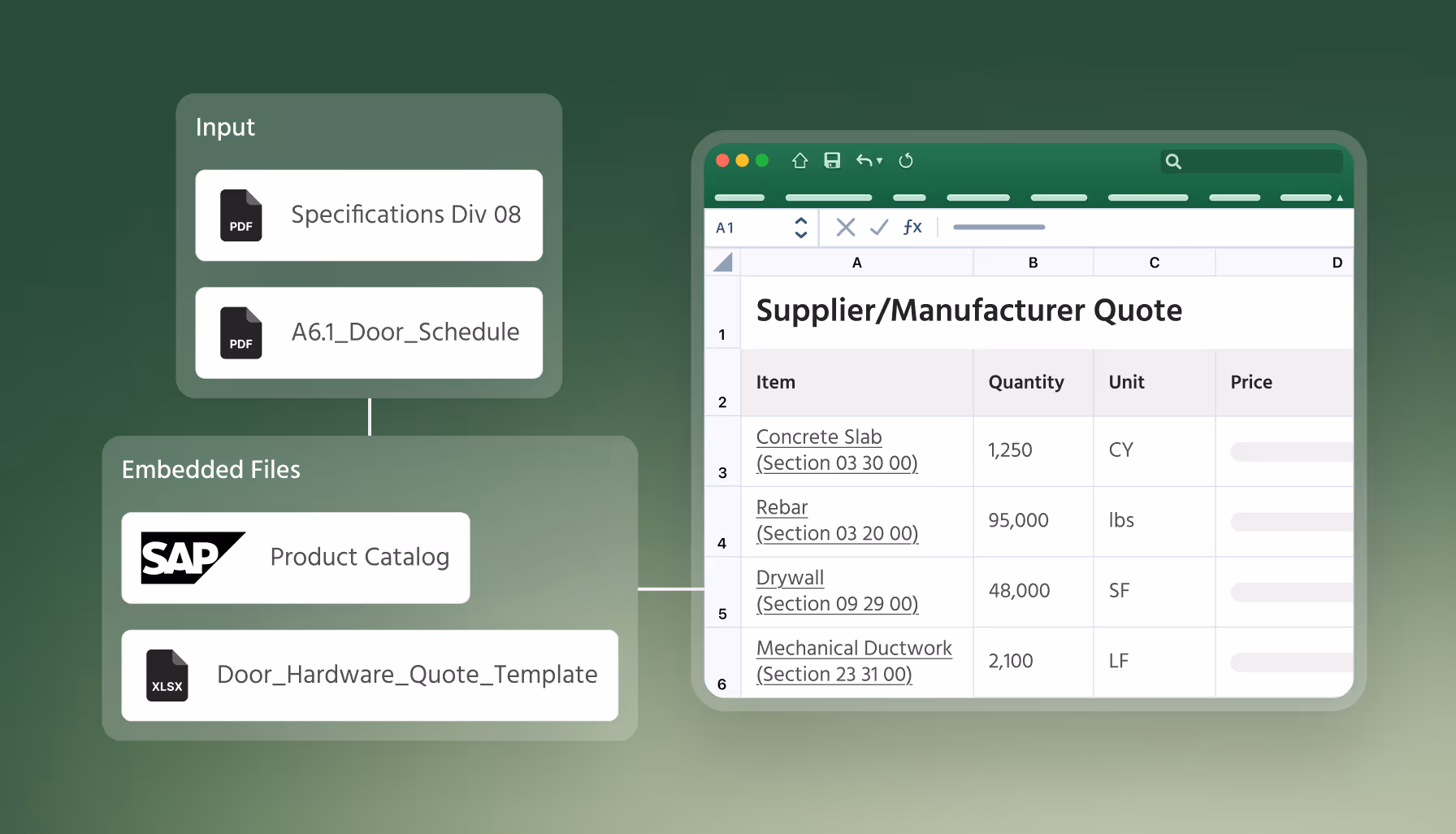 Nonlinear quote mockup