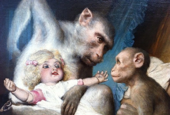 Gabriel von Max at the Lenbachhaus, Munich.
