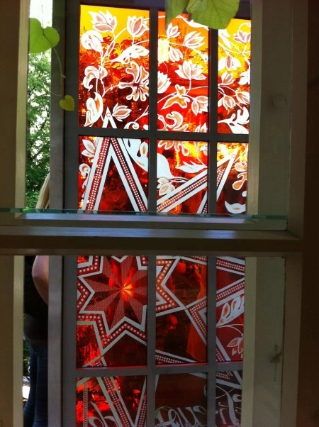 Eva Sperner, window. OBACHT!, Haidhausen.